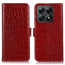 Xiaomi 14T Crocodile Series Læderpung med RFID - Rød