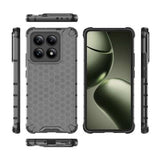 Xiaomi 14T Honeycomb Armored Hybrid Cover - Sort