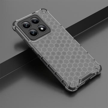 Xiaomi 14T Honeycomb Armored Hybrid Cover - Sort
