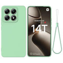 Xiaomi 14T Liquid Silikone Cover med Strop - Grøn