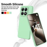 Xiaomi 14T Liquid Silikone Cover med Strop - Grøn