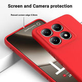 Xiaomi 14T Liquid Silikone Cover med Strop - Rød