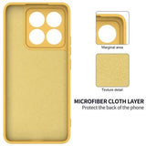 Xiaomi 14T Liquid Silikone Cover med Strop - Gul