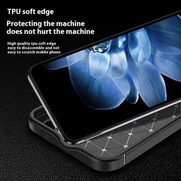 Xiaomi 14T Pro Beetle Karbonfiber TPU Cover - Sort