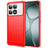 Xiaomi 14T Pro Børstet TPU Cover - Karbonfiber - Rød