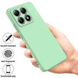 Xiaomi 14T Pro Liquid Silikone Cover med Strop - Grøn