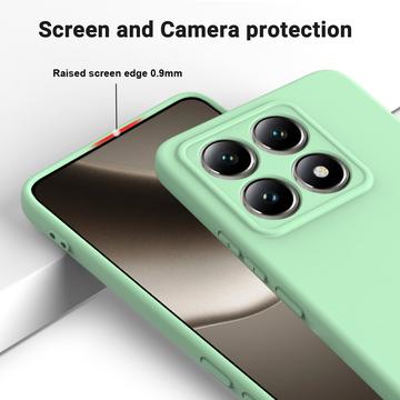 Xiaomi 14T Pro Liquid Silikone Cover med Strop - Grøn