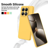 Xiaomi 14T Pro Liquid Silikone Cover med Strop - Gul