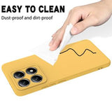 Xiaomi 14T Pro Liquid Silikone Cover med Strop - Gul