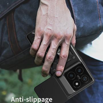 Xiaomi 14T Pro Roterende Ring Hybrid Cover med Kameraskjold - Sort