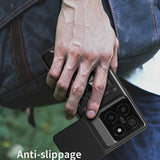 Xiaomi 14T Pro Roterende Ring Hybrid Cover med Kameraskjold - Rød