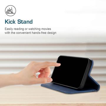 Xiaomi 14T Rombe Mønster Pung Cover med magnetisk lukning - Blå