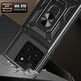 Xiaomi 14T Roterende Ring Hybrid Cover med Kameraskjold - Sort