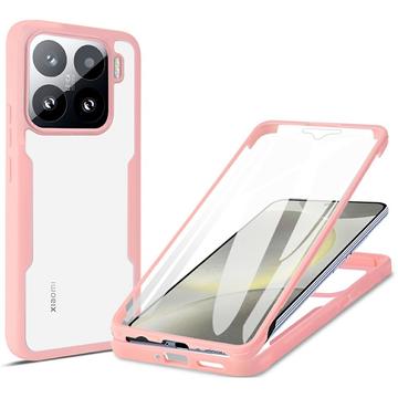 Xiaomi 15 360 Beskyttelse Cover - Pink / Klar