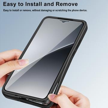 Xiaomi 15 360 Beskyttelse Cover - Rød / Klar
