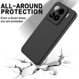 Xiaomi 15 Flydende silikone cover med håndrem - sort