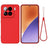 Xiaomi 15 Flydende silikone cover med håndrem - rød