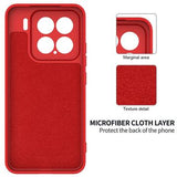 Xiaomi 15 Flydende silikone cover med håndrem - rød