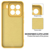 Xiaomi 15 Flydende silikone cover med håndrem - gul