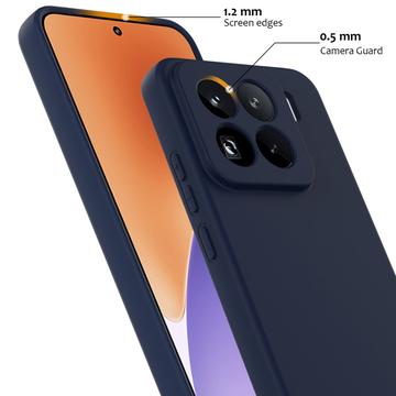 Xiaomi 15 Pro Liquid Silikone Cover - MagSafe Kompatibel - Mørkeblå