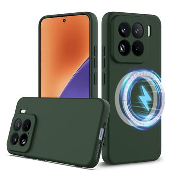 Xiaomi 15 Pro Liquid Silikone Cover - MagSafe Kompatibel - Mørkegrøn