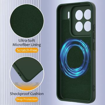 Xiaomi 15 Pro Liquid Silikone Cover - MagSafe Kompatibel - Mørkegrøn