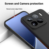 Xiaomi 15 Pro Flydende silikone cover med håndrem - sort