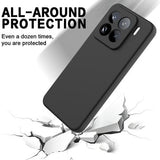 Xiaomi 15 Pro Flydende silikone cover med håndrem - sort