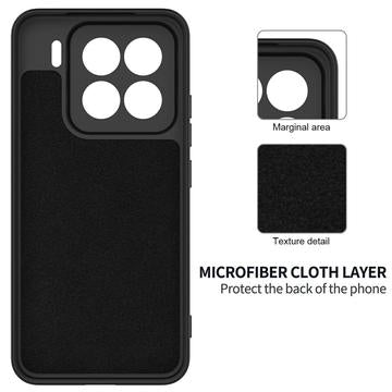 Xiaomi 15 Pro Flydende silikone cover med håndrem - sort