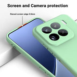 Xiaomi 15 Pro Flydende silikone cover med håndrem - grøn