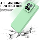 Xiaomi 15 Pro Flydende silikone cover med håndrem - grøn