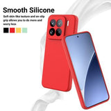Xiaomi 15 Pro Flydende silikone cover med håndrem - rød