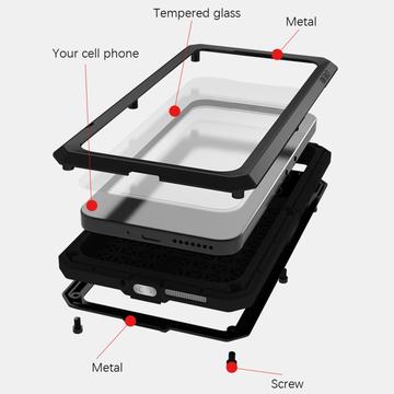 Xiaomi 15 Pro Love Mei Powerful Hybrid Cover - Rød