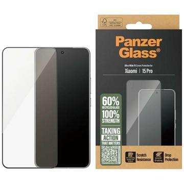Xiaomi 15 Pro PanzerGlass Ultra-Wide Fit Hærdet Glas - Sort Kant