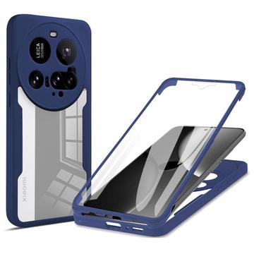 Xiaomi 15 Ultra 360 Beskyttelse Cover - Mørkeblå / Gennemsigtig