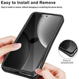 Xiaomi 15 Ultra 360 Beskyttelse Cover - Mørkeblå / Gennemsigtig