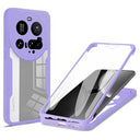 Xiaomi 15 Ultra 360 Beskyttelse Cover - Lilla / Gennemsigtig