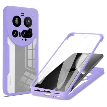 Xiaomi 15 Ultra 360 Beskyttelse Cover - Lilla / Gennemsigtig