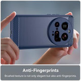 Xiaomi 15 Ultra Børstet TPU Cover - Karbonfiber - Blå