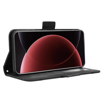 Xiaomi 15 Ultra Kortholder Pung Etui - Sort