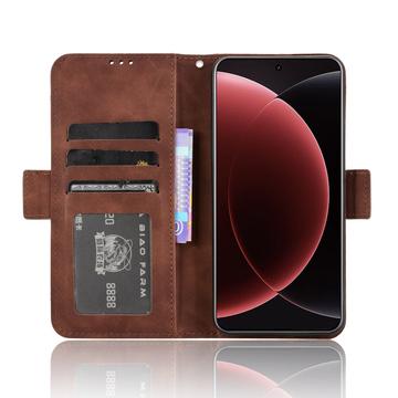 Xiaomi 15 Ultra Kortholder Pung Etui - Brun