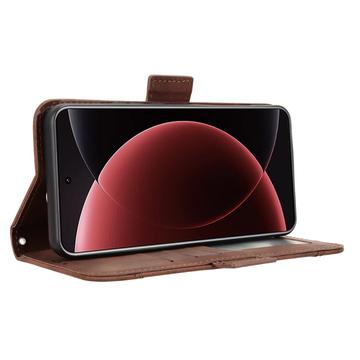 Xiaomi 15 Ultra Kortholder Pung Etui - Brun