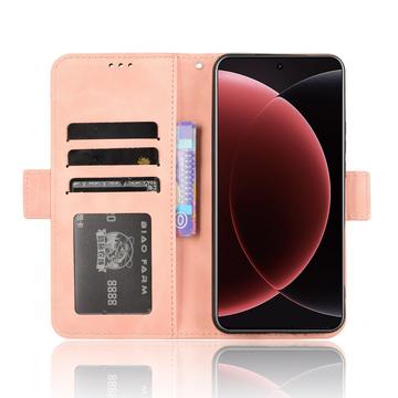 Xiaomi 15 Ultra Kortholder Pung Etui - Pink