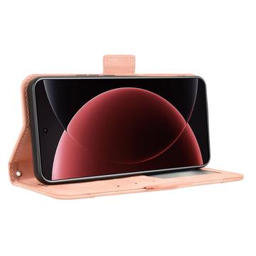 Xiaomi 15 Ultra Kortholder Pung Etui - Pink