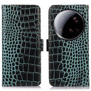 Xiaomi 15 Ultra Crocodile Series Læderpung med RFID - Grøn