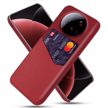Xiaomi 15 Ultra KSQ Cover med Kortholder - Rød