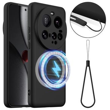 Xiaomi 15 Ultra Liquid Silikone Cover - MagSafe Kompatibel - Sort