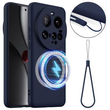 Xiaomi 15 Ultra Liquid Silikone Cover - MagSafe Kompatibel - Mørkeblå