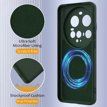 Xiaomi 15 Ultra Liquid Silikone Cover - MagSafe Kompatibel - Mørkegrøn