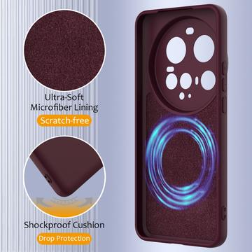 Xiaomi 15 Ultra Liquid Silikone Cover - MagSafe Kompatibel - Vinrød